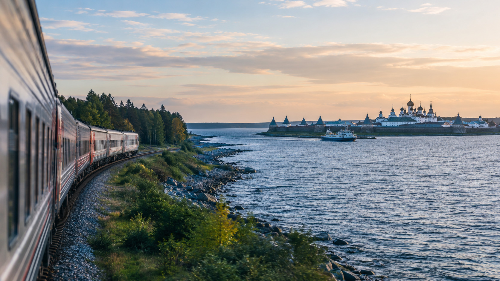 Соловки поездом дорога на острова через Белое море